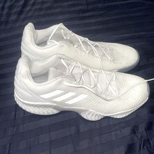 Adidas Basketball Shoes Size 15 White Cream Ice Soles Men's